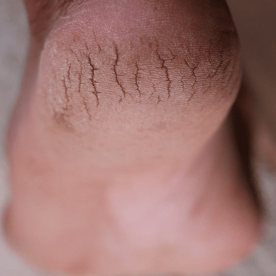 dried cracked feet remedy
