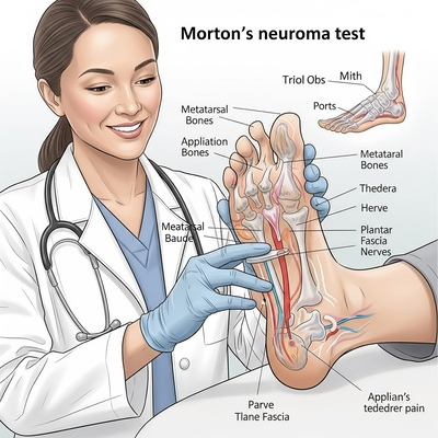Middle Toe Numb 4 mortons neuroma test
