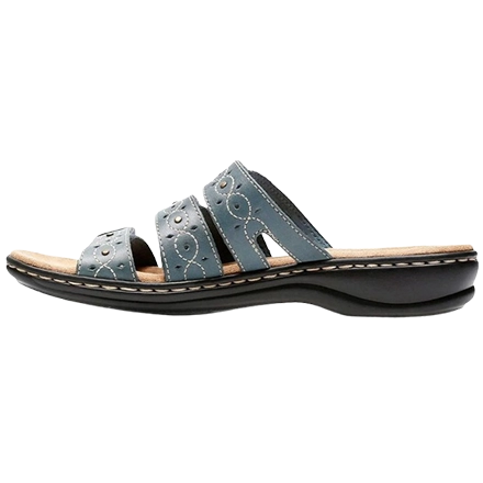 Clarks supportive slide sandal, recommended by podiatrists for cushioning, comfortable arch support, and senior mobility.