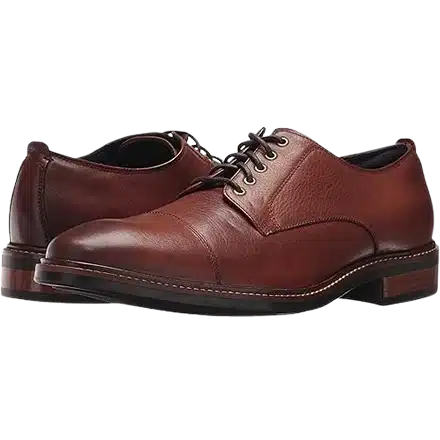 Cole Haan Men's Watson Casual Cap Toe Oxford shoes in brown leather.