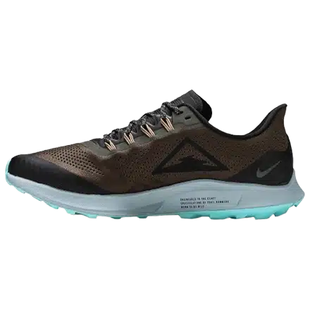 Trail running shoe for uneven terrain, recommended by podiatrists for ankle stability and preventing off-road sports injuries.