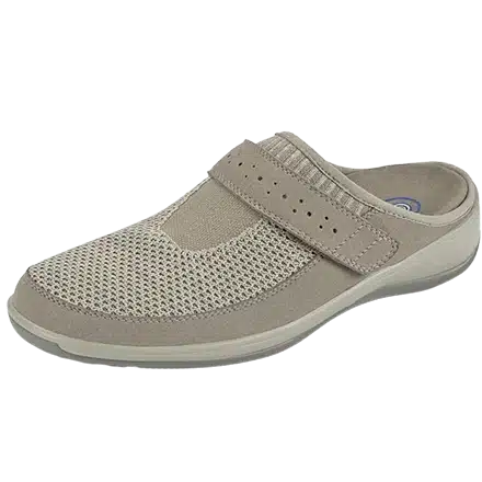 Supportive orthotic slipper for women, recommended by podiatrists for arch support and relief from Plantar Fasciitis.