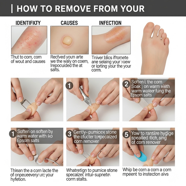 How to remove corn from your foot 3 how to remove a corn from your foot