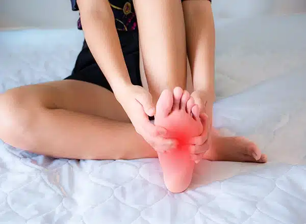 Complains of foot or heel pain