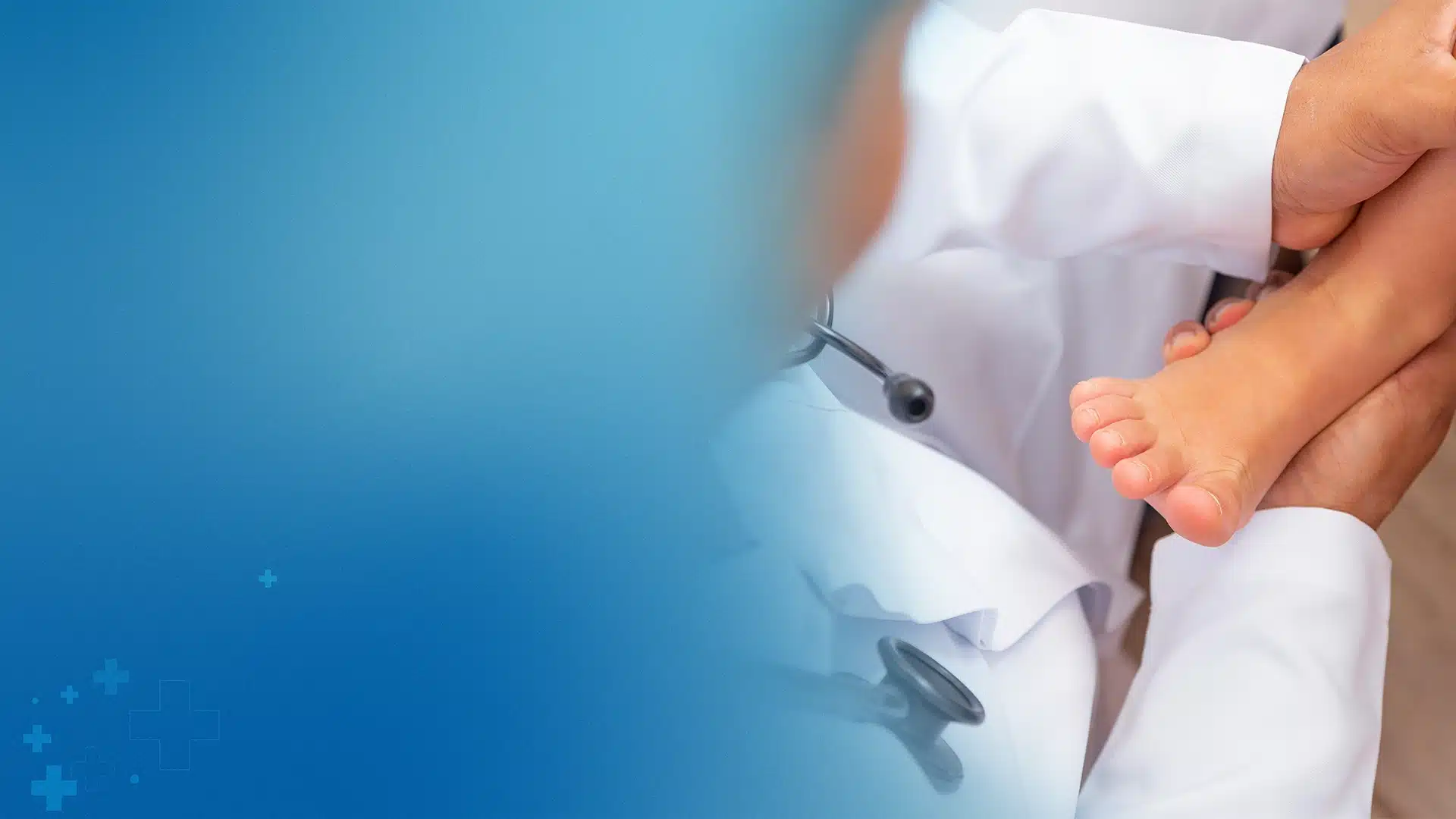 Smiling Child Walking Or Playing Doctor Examining A Childs Feet Child Wearing Supportive Shoes - Balance Foot & Ankle