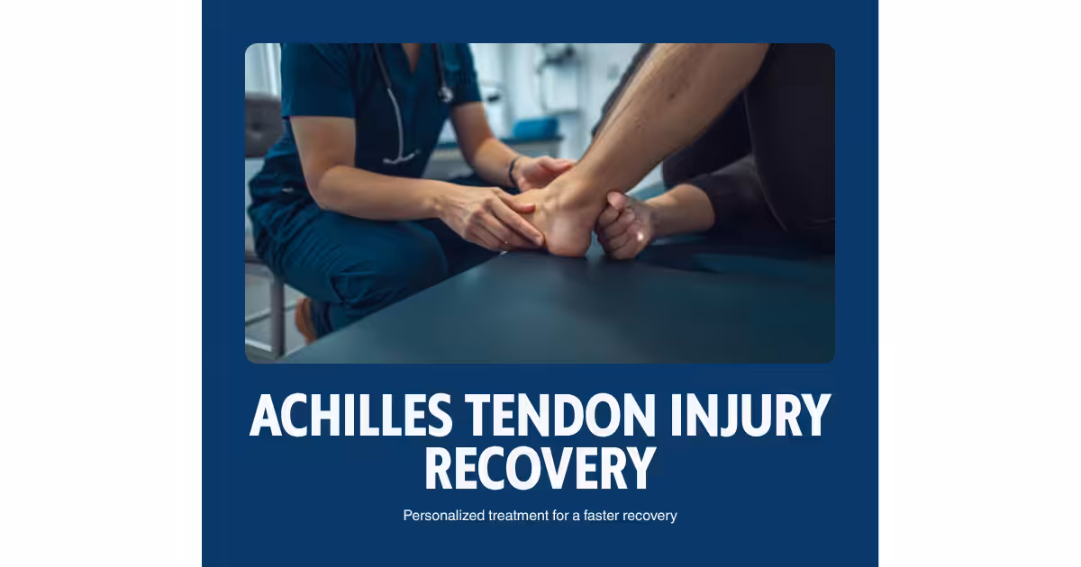 Achilles tendon injury recovery and treatment at Balance Foot & Ankle Michigan podiatrist