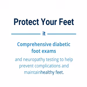 Diabetic foot care and neuropathy screening at Balance Foot & Ankle podiatry practice