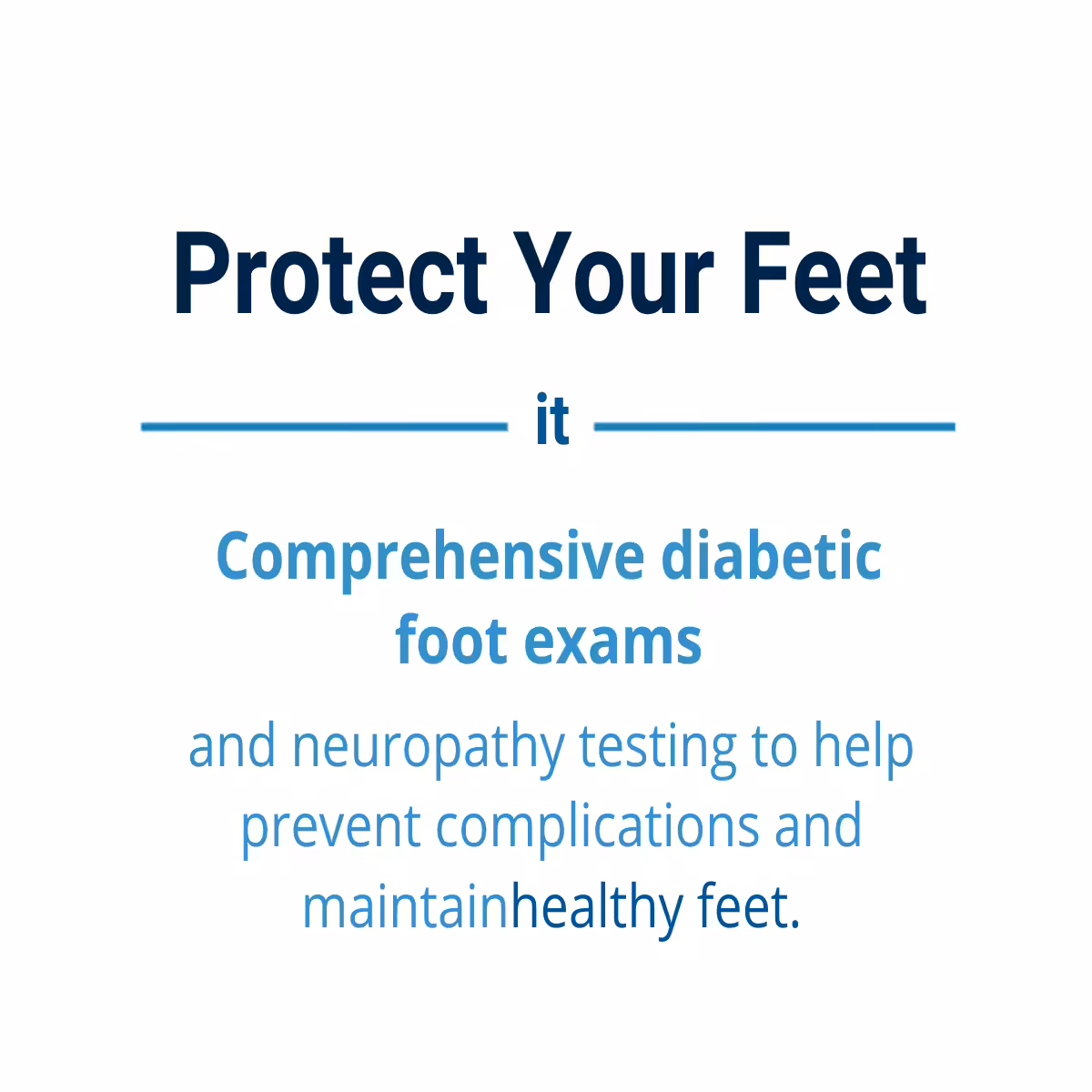 Diabetic foot care and neuropathy screening at Balance Foot & Ankle podiatry practice