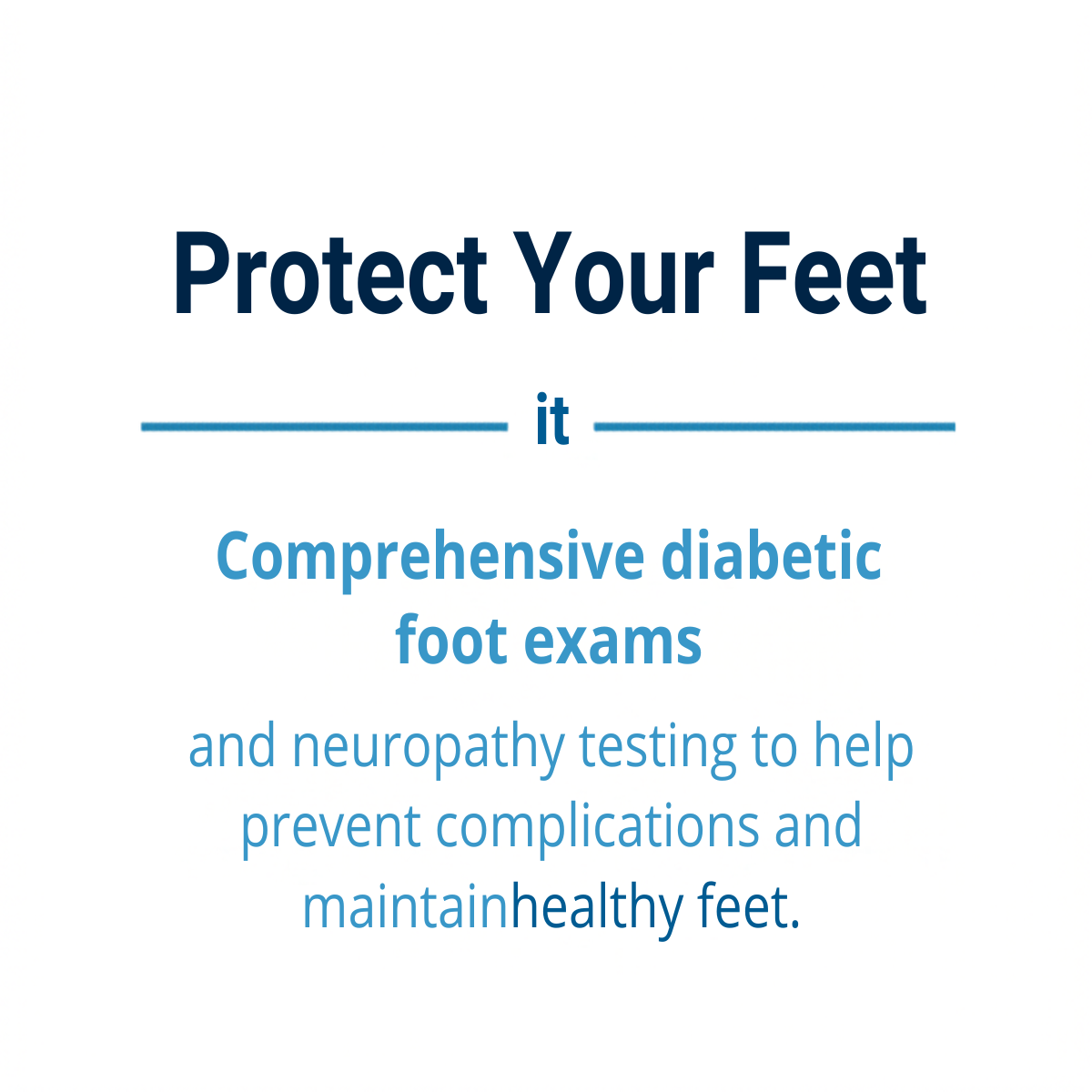 Diabetic foot care and neuropathy screening at Balance Foot & Ankle podiatry practice