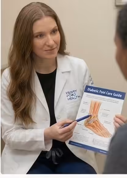Dr. Daria Gutkin DPM Diabetic Foot Care Education Patient Guide Henry Ford Health &ndash; Balance Foot & Ankle Michigan Podiatrist