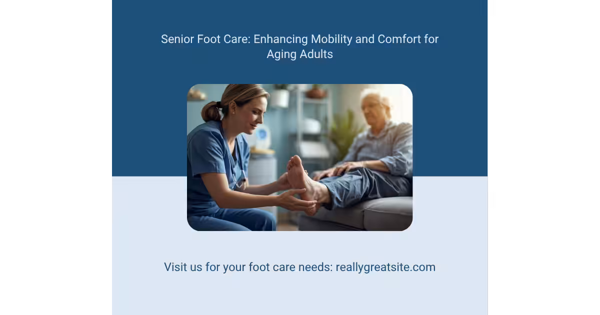 Senior foot care evaluation for fall prevention by podiatrist