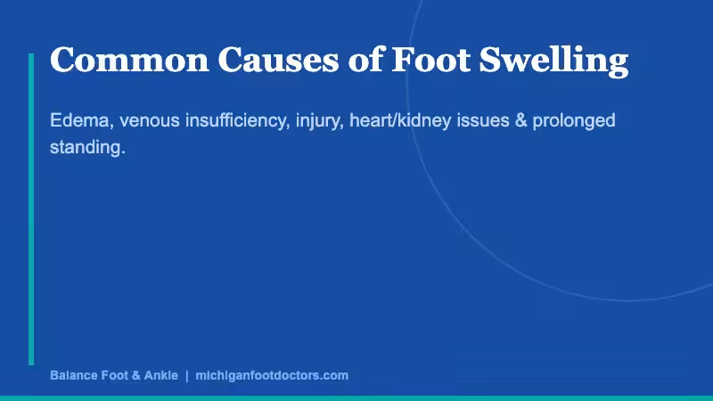 Swollen Feet Ankles Section 1 - Balance Foot & Ankle