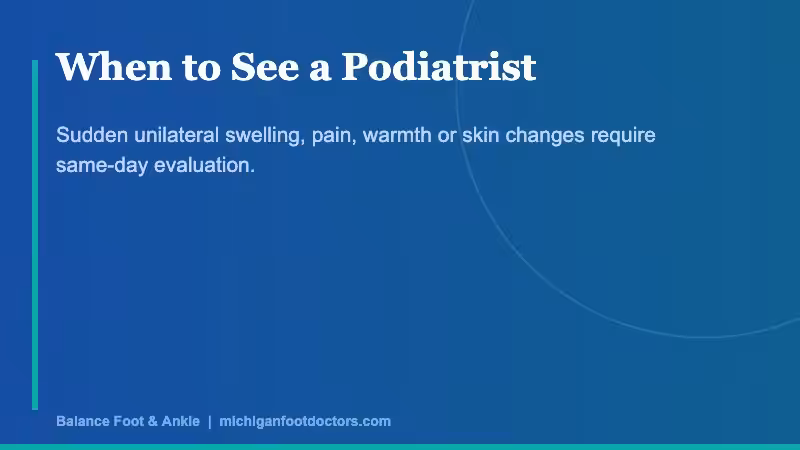 Swollen feet and ankles treatment with compression therapy - Balance Foot & Ankle Michigan