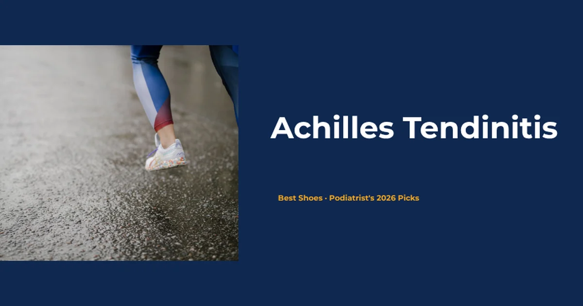 Best shoes for Achilles tendinitis - runner on pavement, Balance Foot & Ankle podiatrist picks 2026, Howell MI