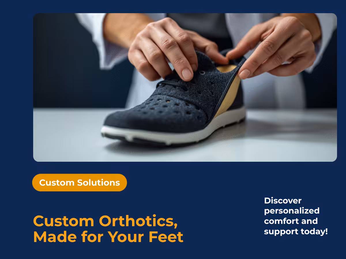 Custom orthotics fitted by a podiatrist at Balance Foot & Ankle in Howell, Michigan