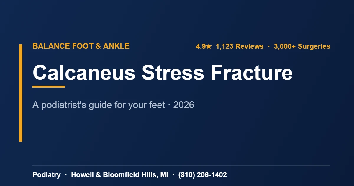 Stress Fracture Calcaneus — Balance Foot & Ankle podiatrist, Howell MI