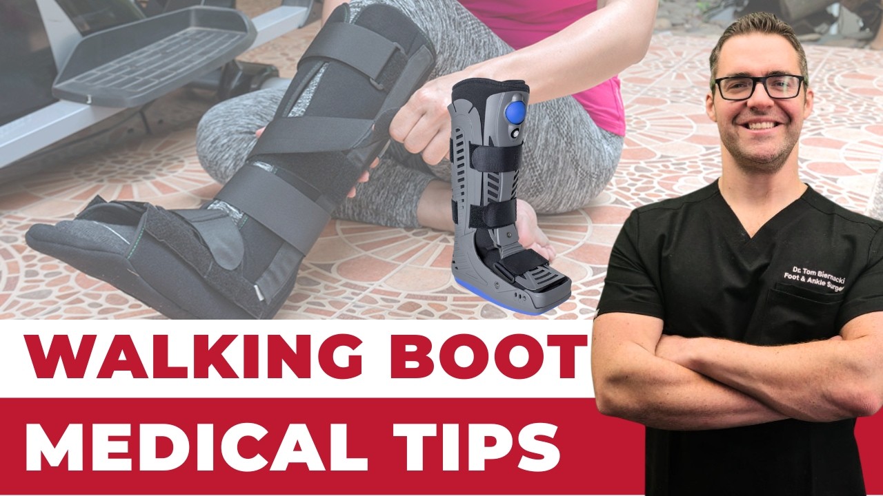 Walking Medical Boot Tips [Shoe Leveler for Sprained or Broken Ankles]