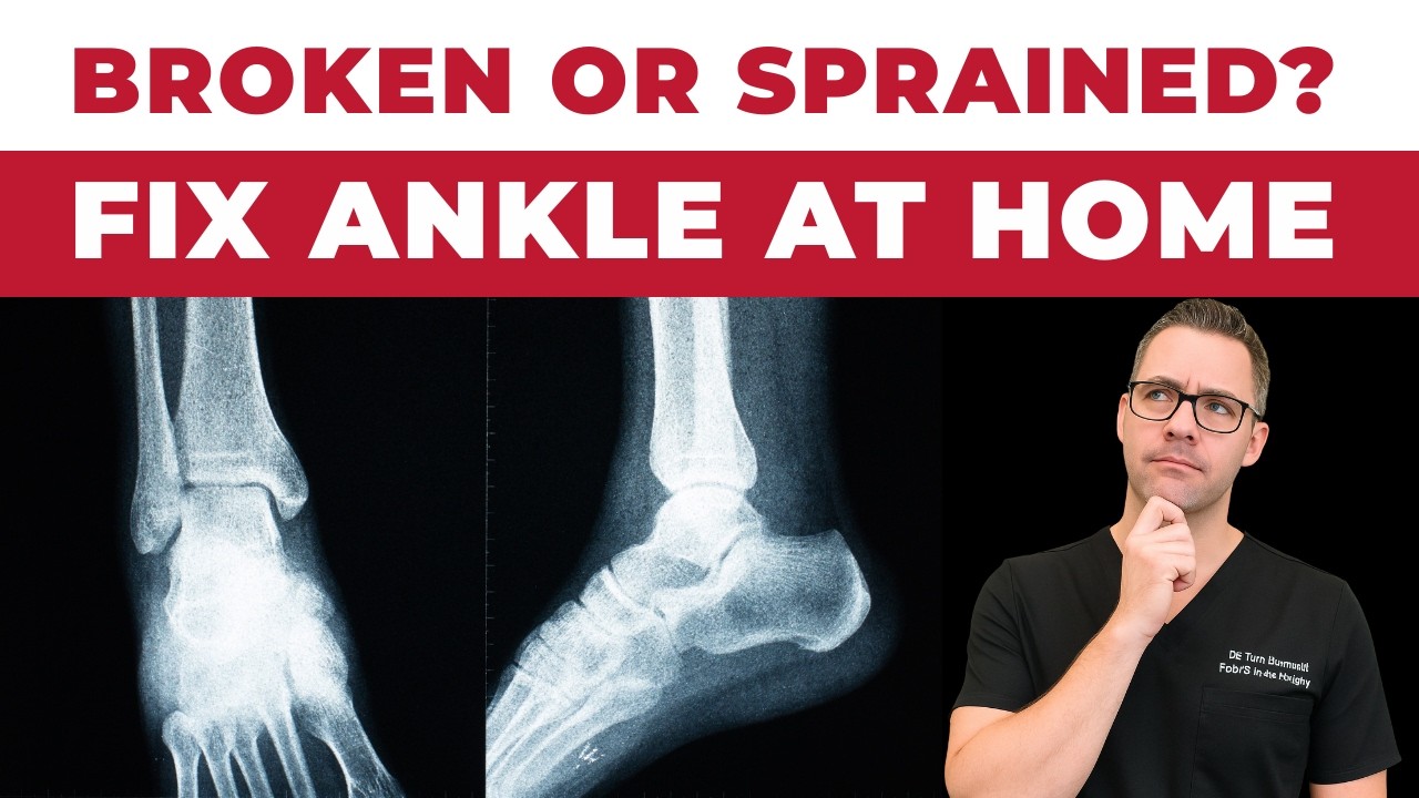 Is My Ankle Broken or Sprained? [Best Broken Ankle Home Treatment!]